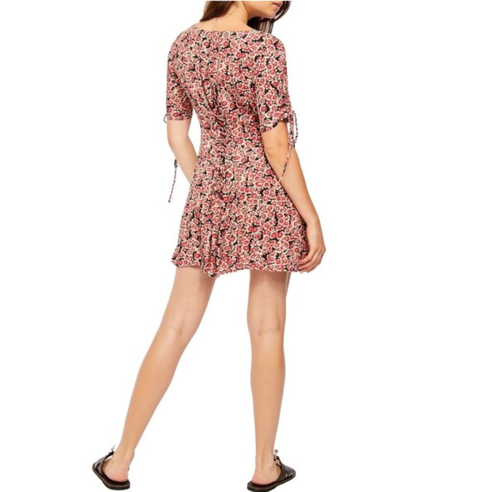 Free People Lace-Up Mini Dress. - Picture 2 of 16